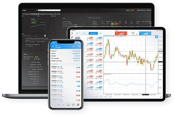 Trader reviewing live market charts on the Xellion platform